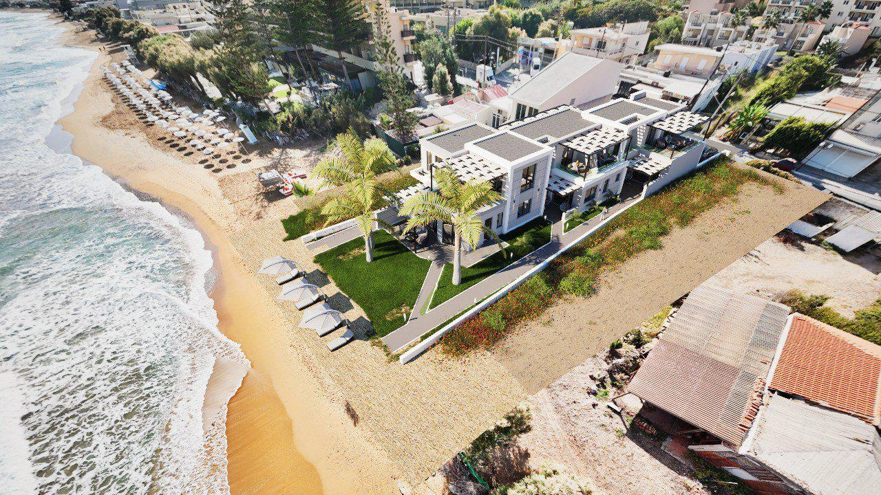 Apartments in a modern residential complex in Crete, Greece