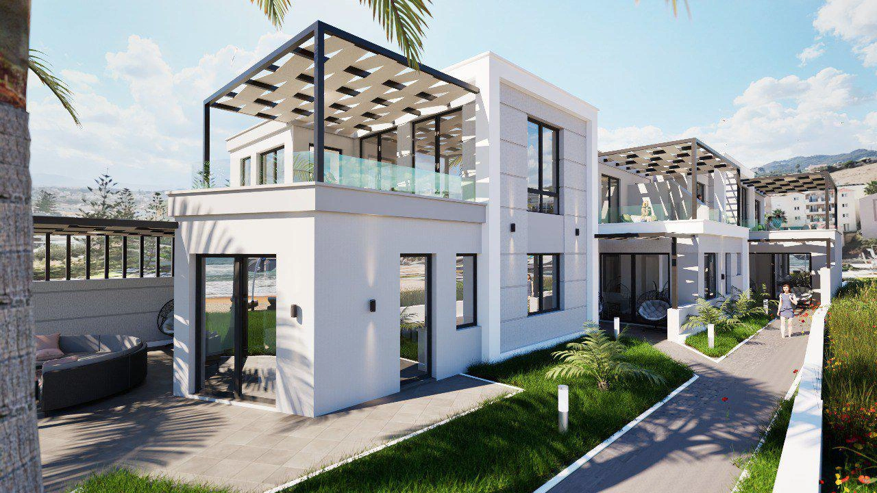 Apartments in a modern residential complex in Crete, Greece