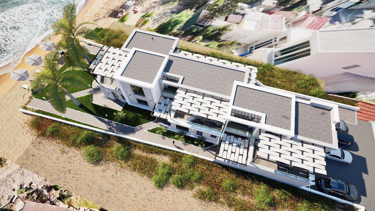 Apartments in a modern residential complex in Crete, Greece