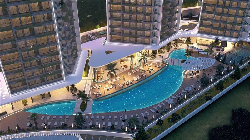 آپارتمانهایی در مجتمع چندمنظوره در لارناکا، قبرس