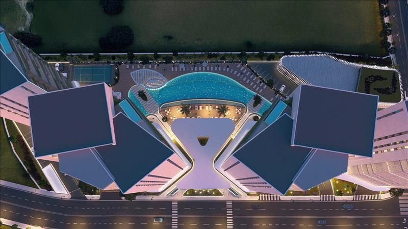 آپارتمانهایی در مجتمع چندمنظوره در لارناکا، قبرس