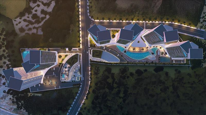 آپارتمانهایی در مجتمع چندمنظوره در لارناکا، قبرس