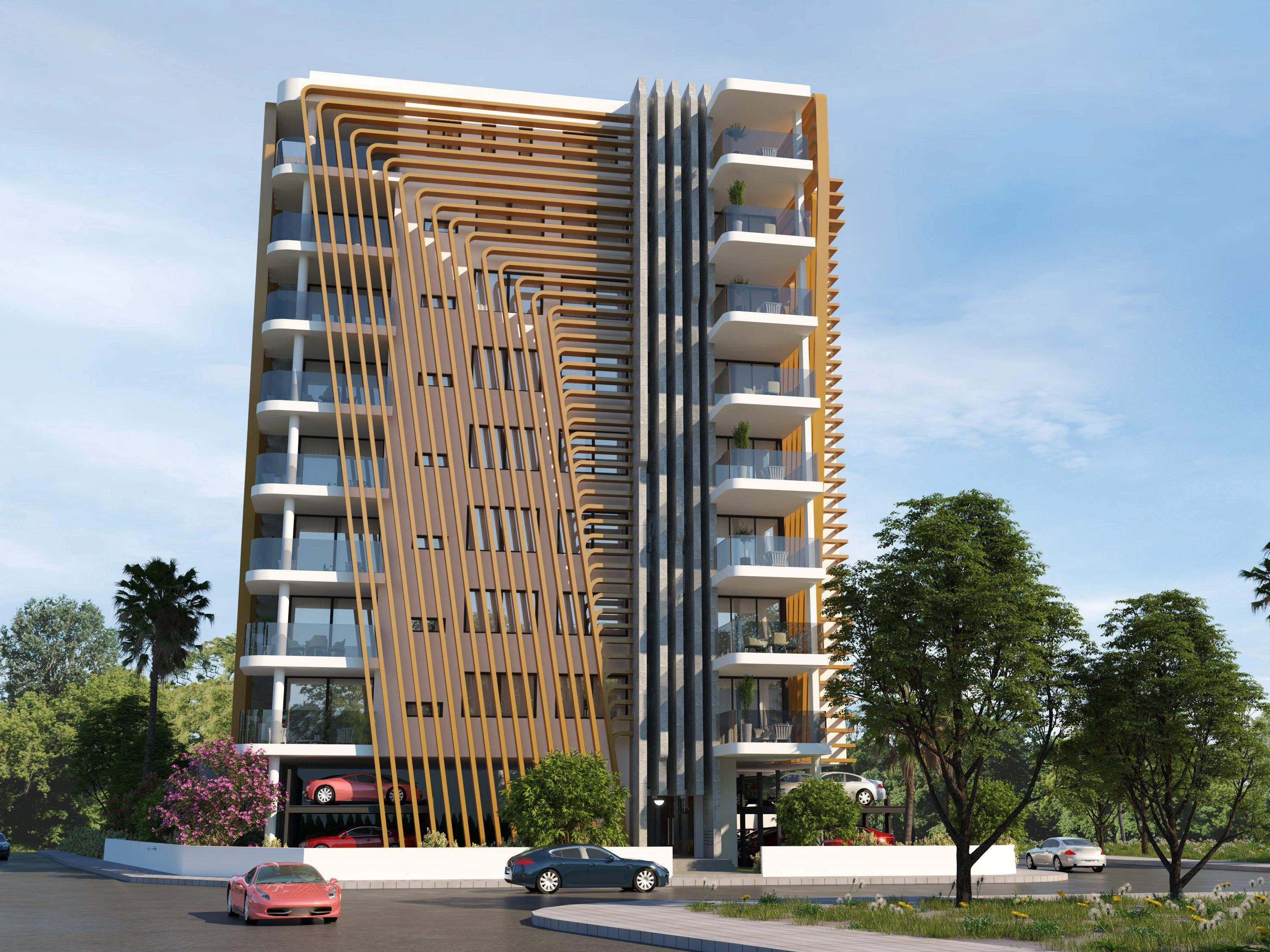 Apartments in a modern residential complex in Larnaca, Cyprus