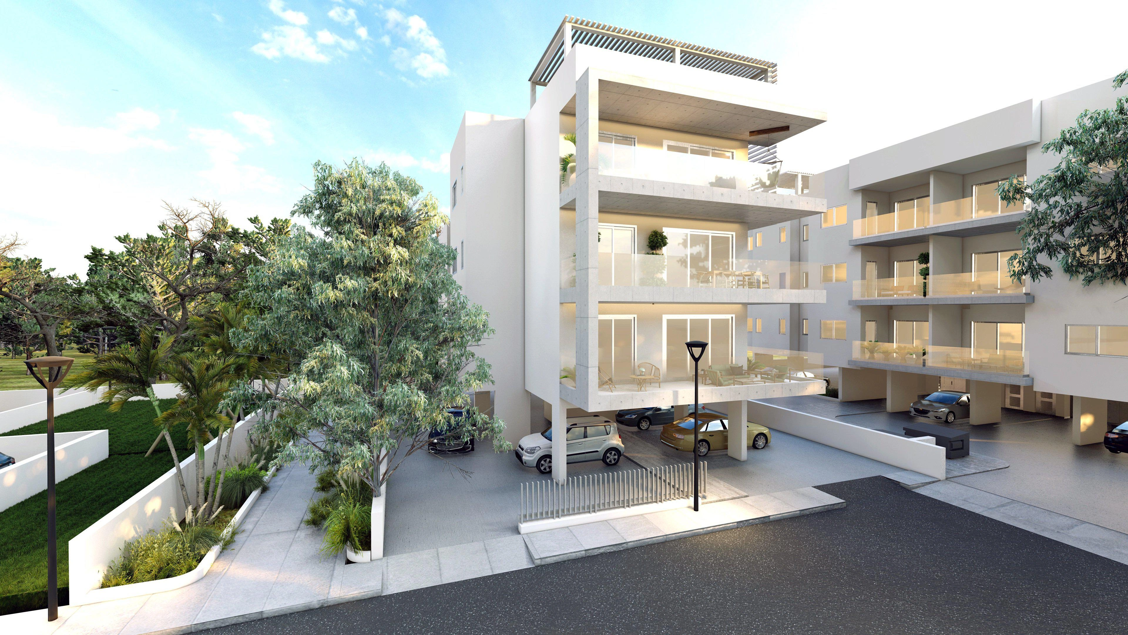 Apartments in a modern residential complex in Larnaca, Cyprus