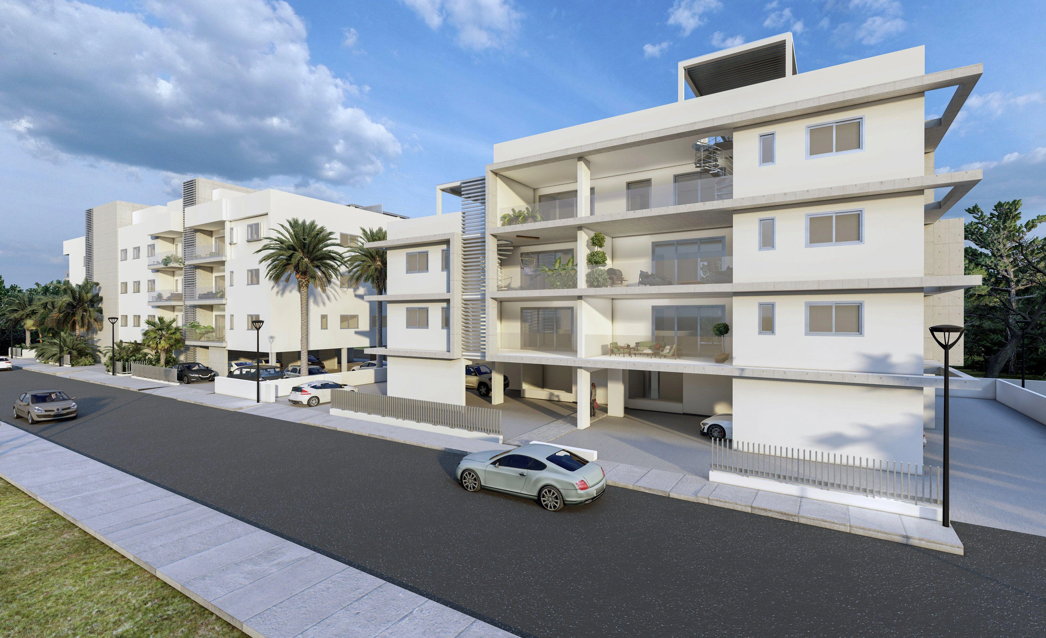 Apartments in a modern residential complex in Larnaca, Cyprus