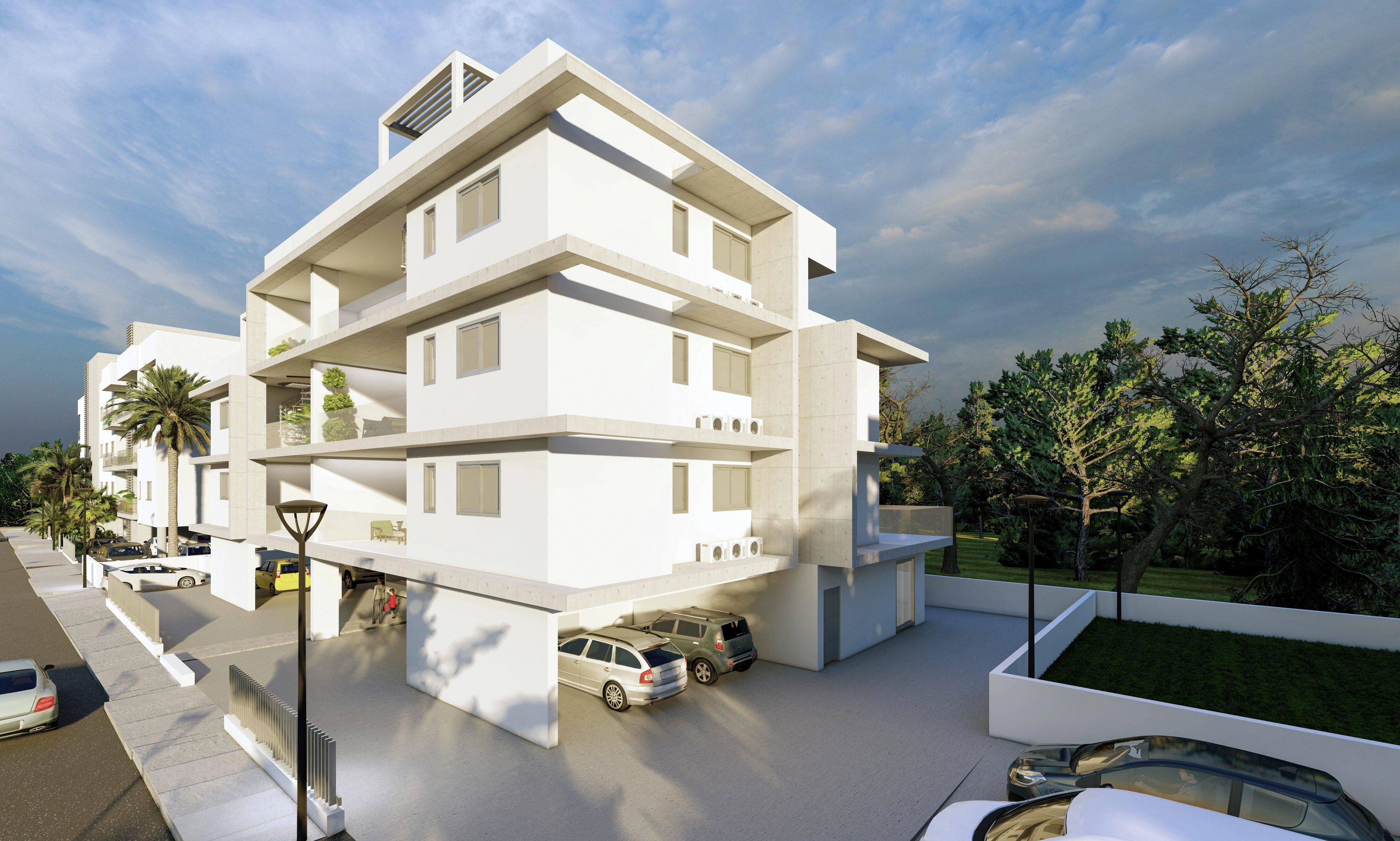 Apartments in a modern residential complex in Larnaca, Cyprus