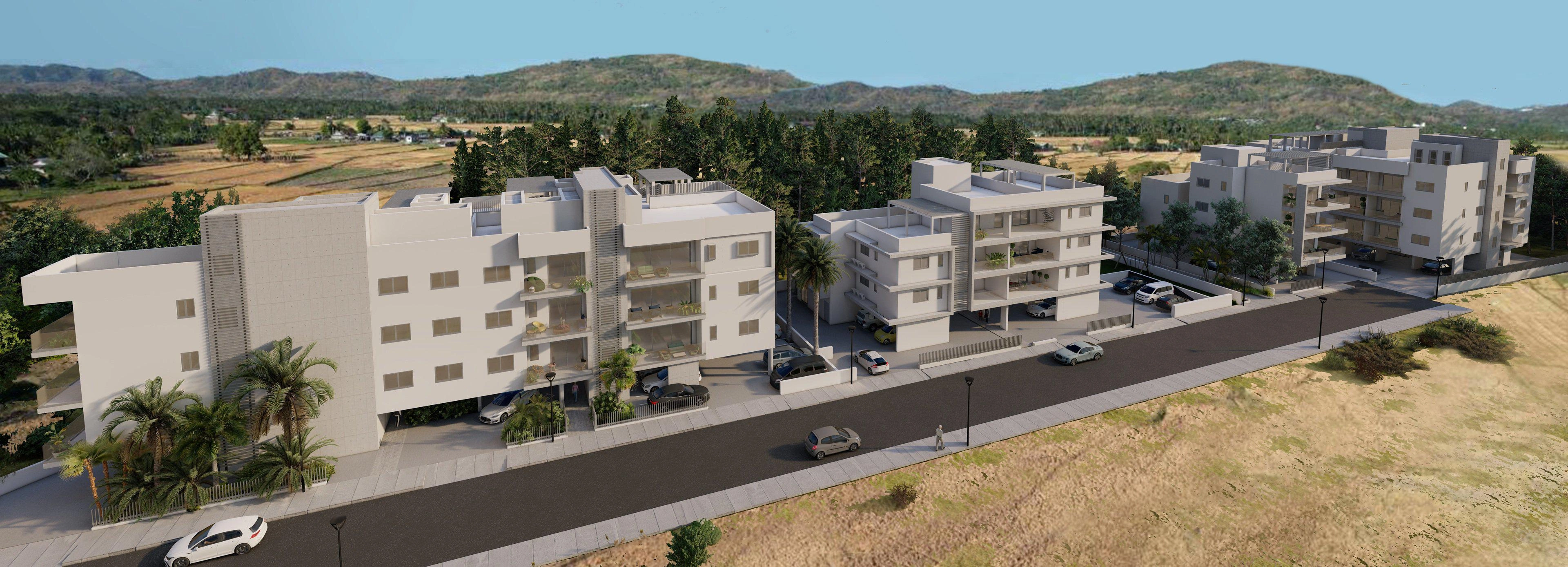Apartments in a modern residential complex in Larnaca, Cyprus