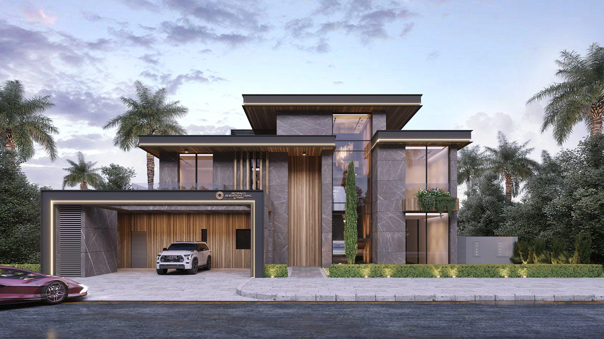 Jacob & Co. Beachfront Living 别墅,阿联酋 · 阿布扎比