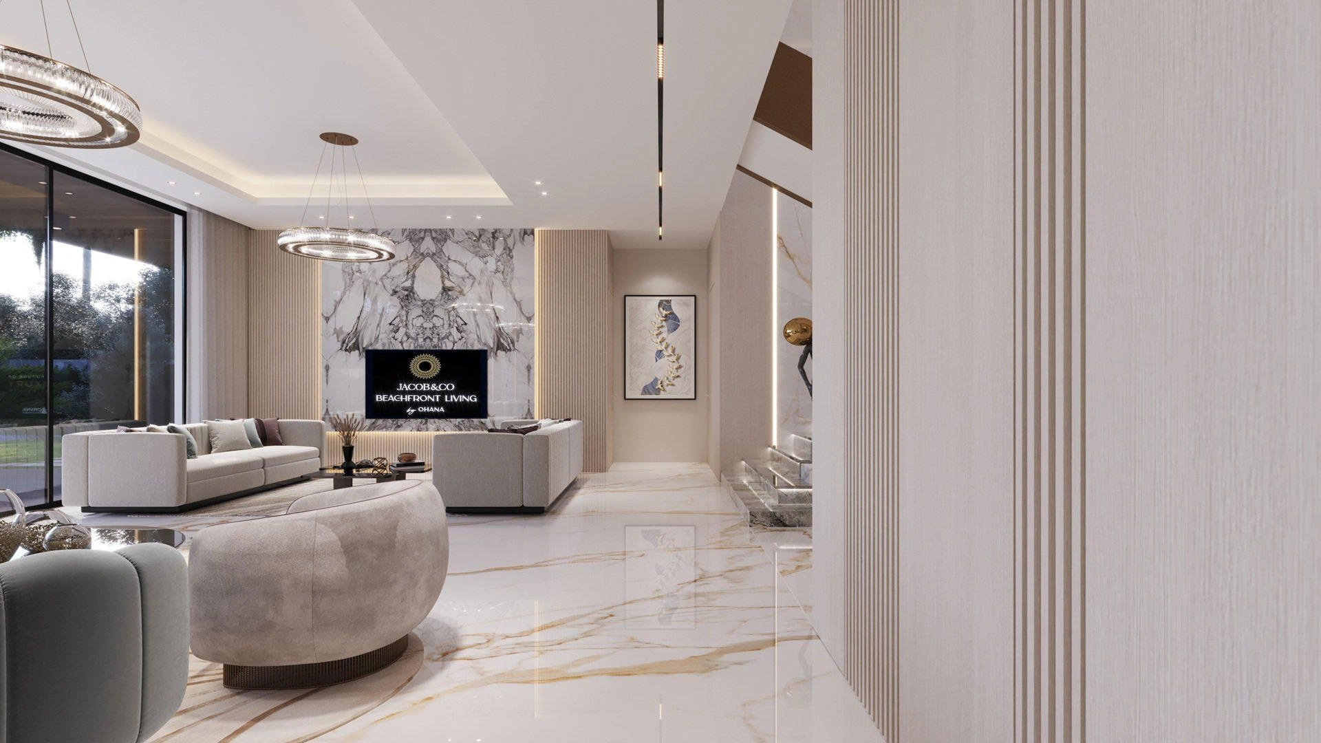 Jacob & Co. Beachfront Living 别墅,阿联酋 · 阿布扎比