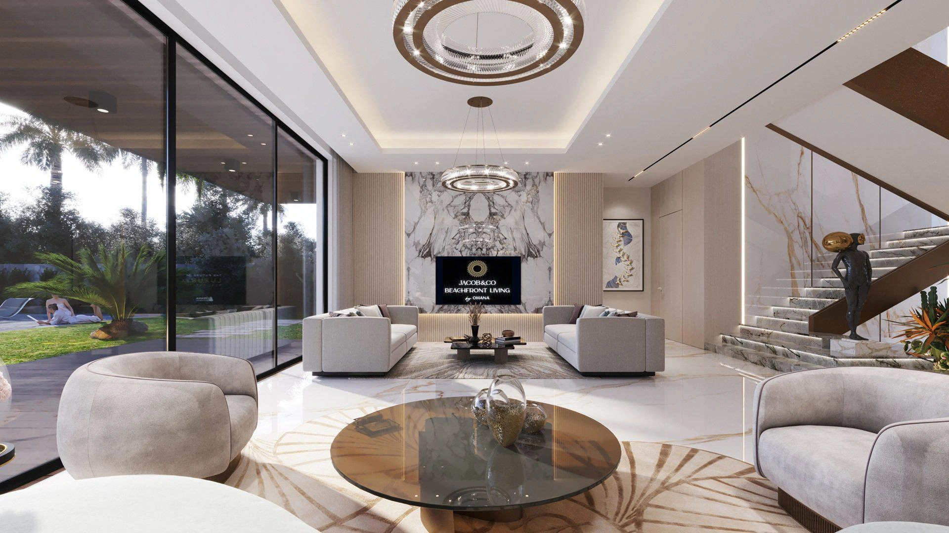 Jacob & Co. Beachfront Living 别墅,阿联酋 · 阿布扎比