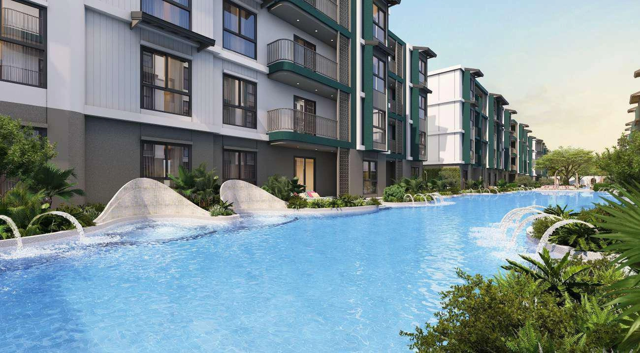 Apartments in a modern residential complex in Phuket, Thailand