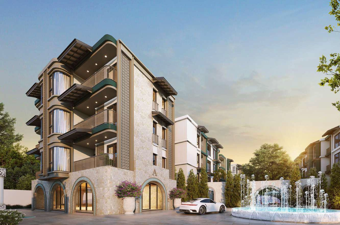 Apartments in a modern residential complex in Phuket, Thailand