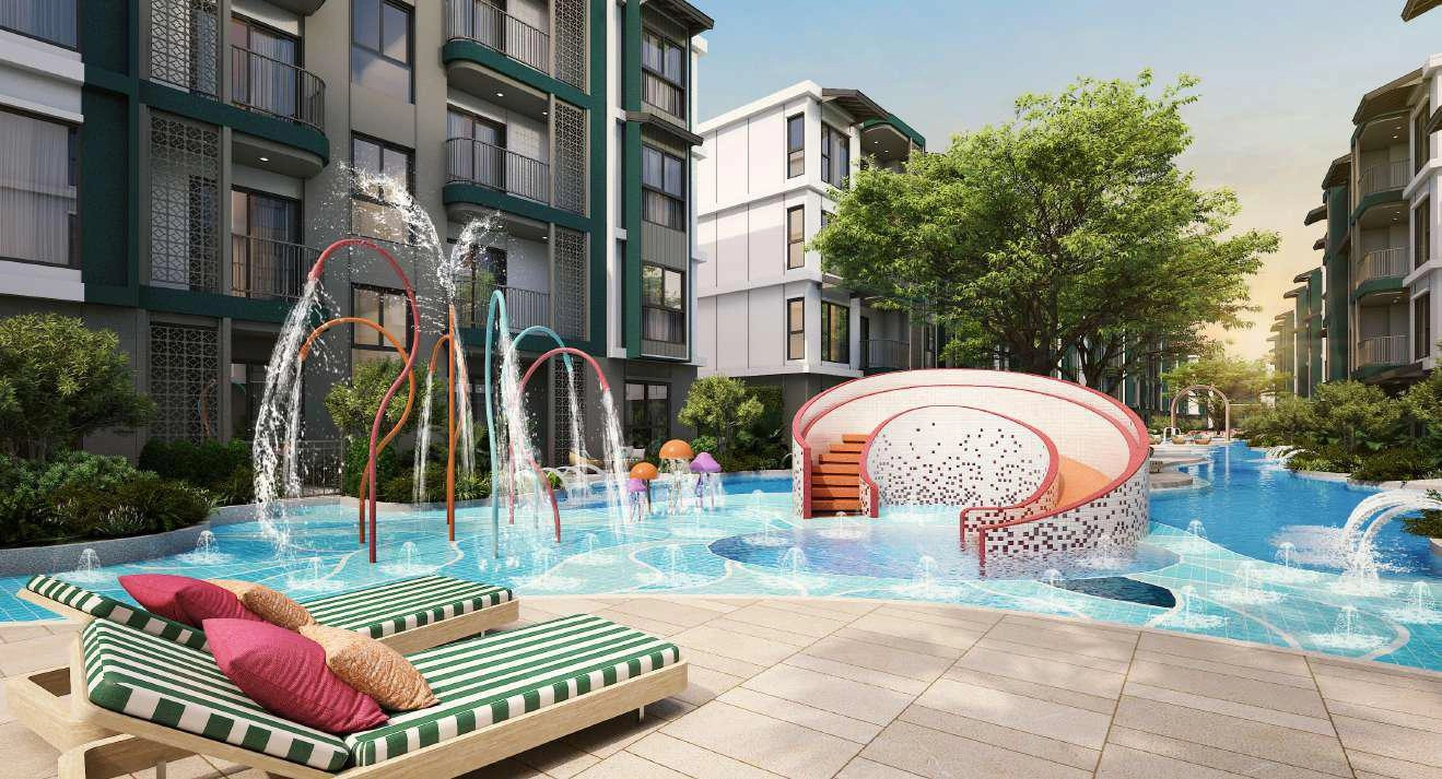 Apartments in a modern residential complex in Phuket, Thailand