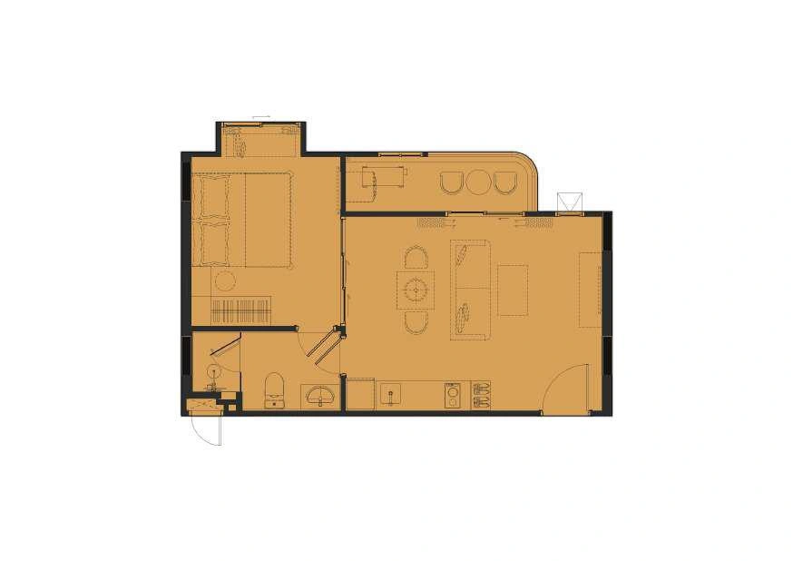 Apartments in a modern residential complex in Phuket, Thailand