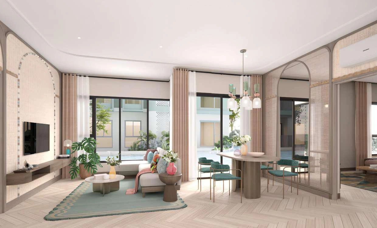 Apartments in a modern residential complex in Phuket, Thailand