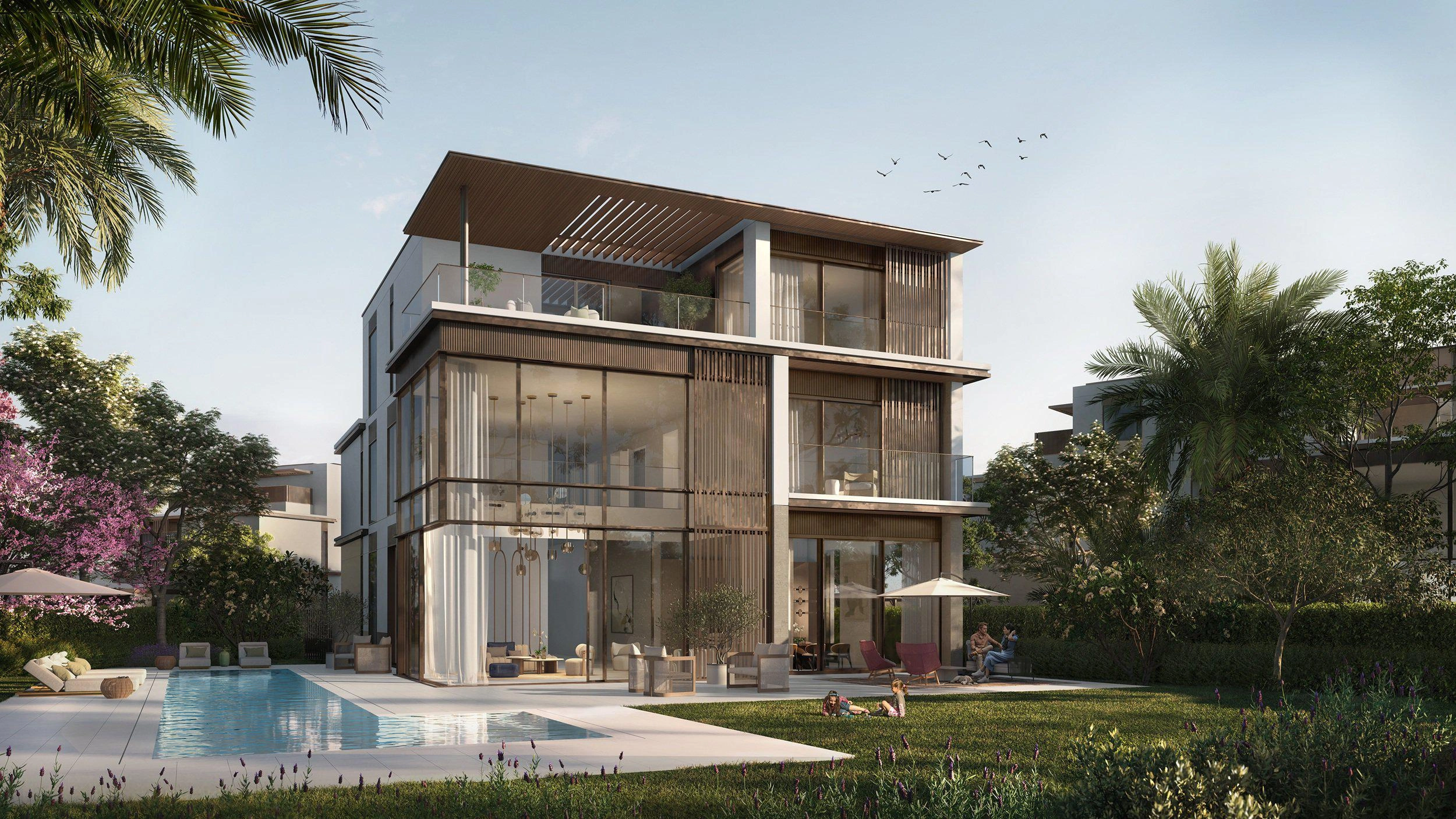 ویلاهای Nad al Sheba Gardens، دبی، امارات متحده عربی