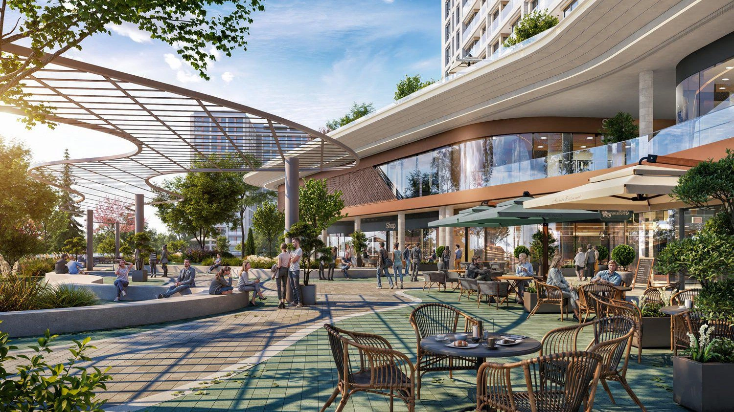 土耳其伊斯坦布尔卡尔塔尔区现代住宅综合体内的公寓