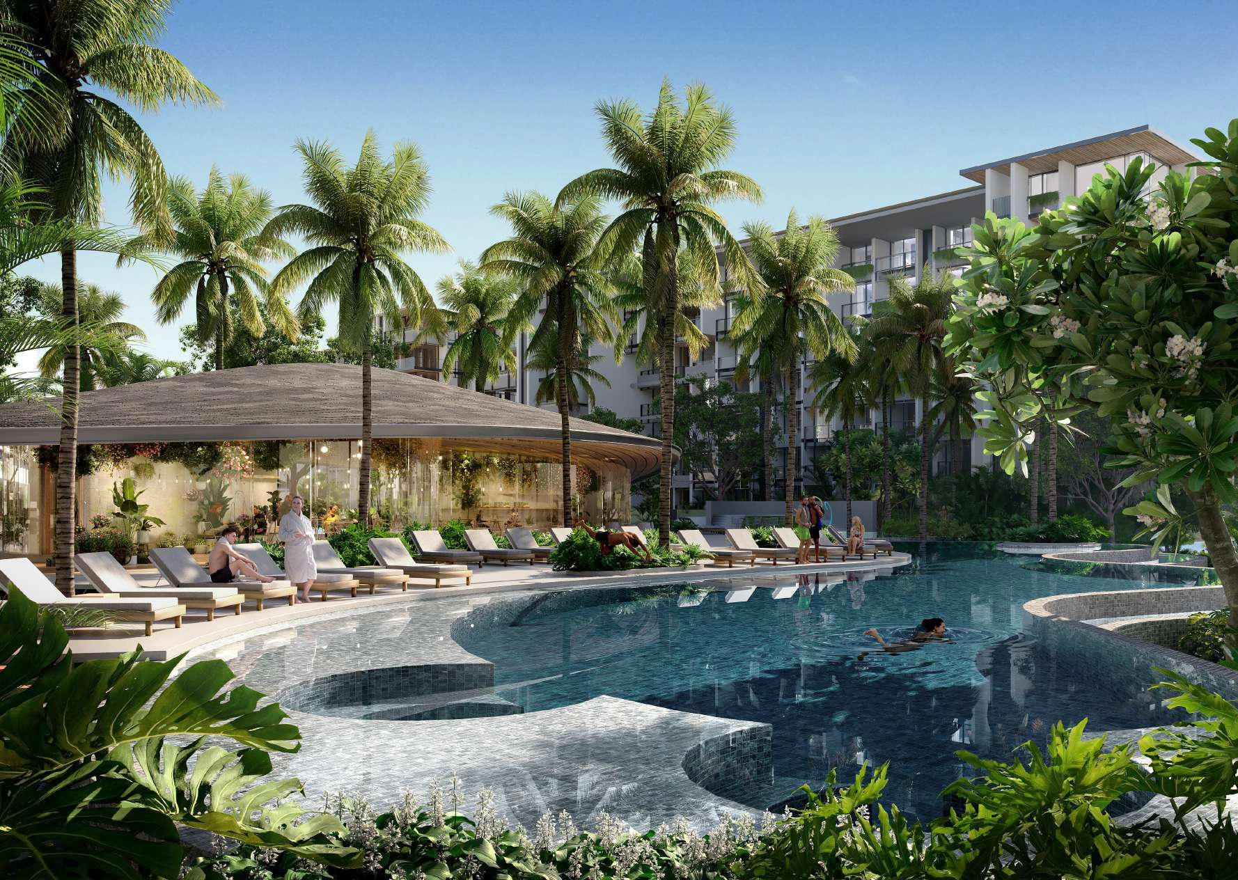 شقق في مجمّع سكني حديث بالقرب من شاطئ بانغ تاو، بوكيت، تايلاند