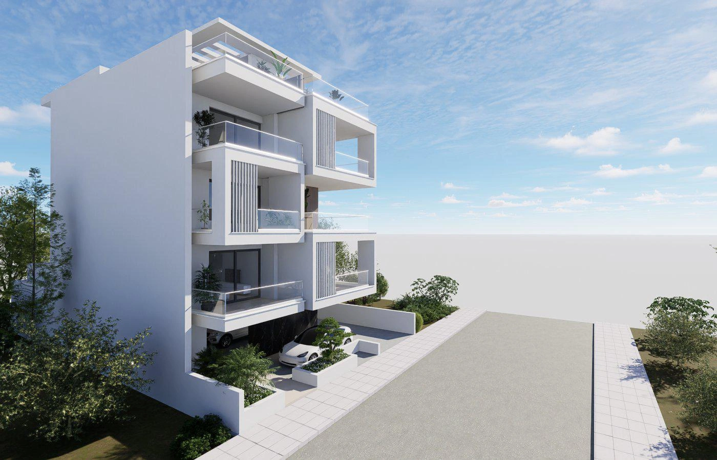 شقق في مجمع سكني حديث منخفض الارتفاع في لارنكيا، قبرص