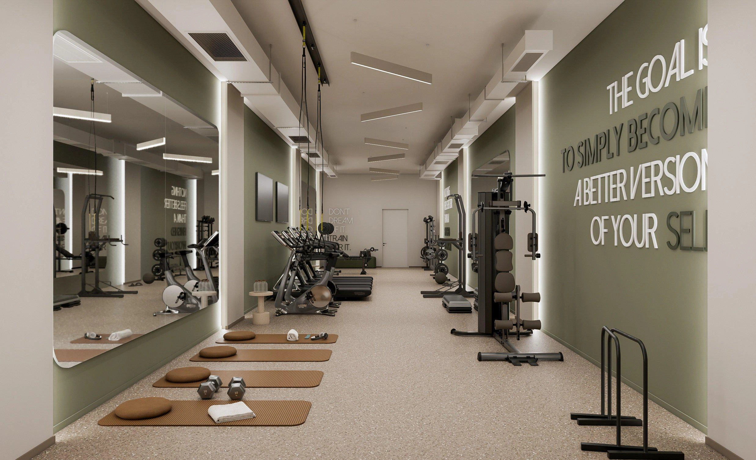 अट्टिका, ग्रीस में एक आधुनिक आवासीय परिसर के अपार्टमेंट