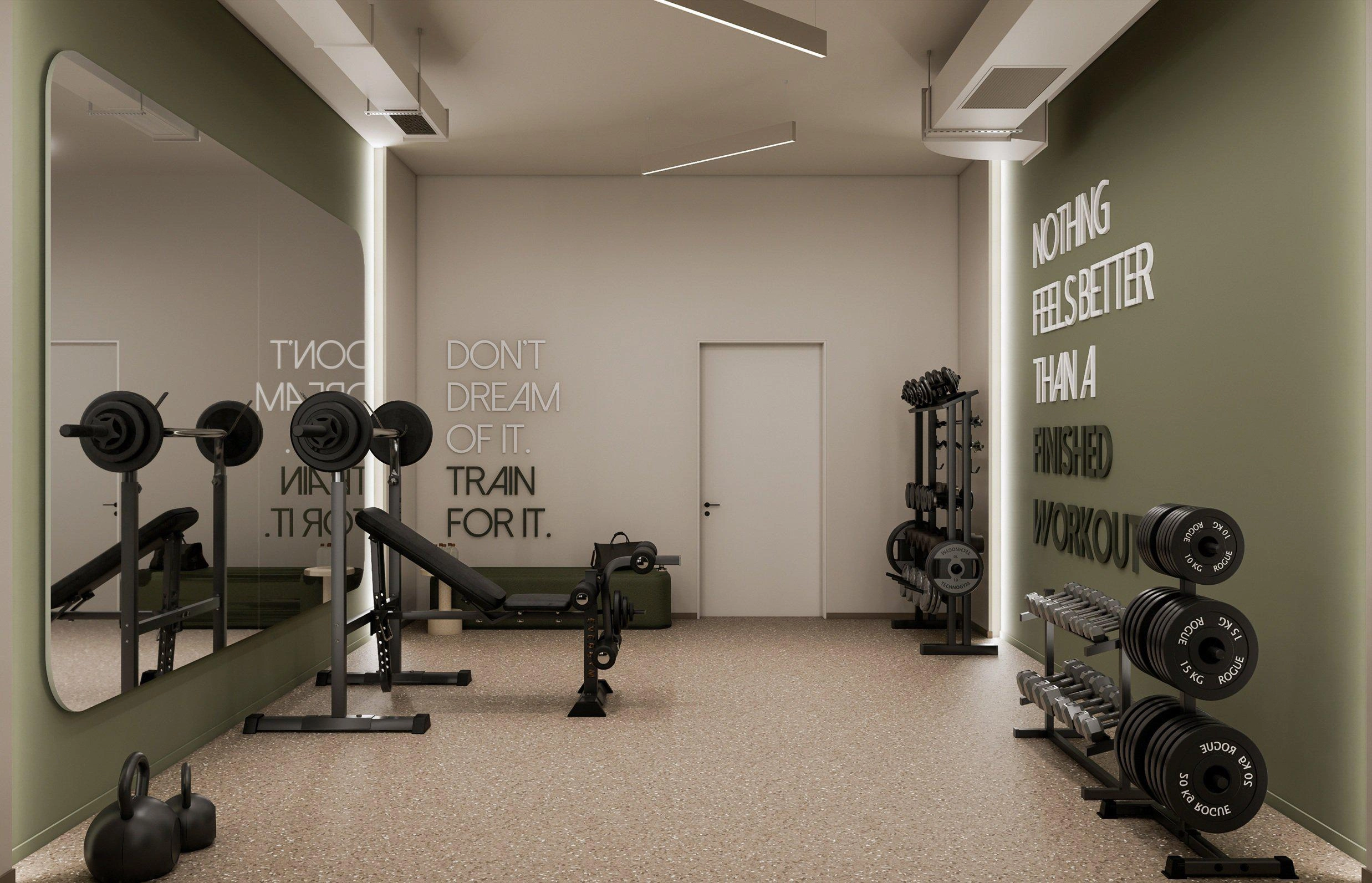 अट्टिका, ग्रीस में एक आधुनिक आवासीय परिसर के अपार्टमेंट