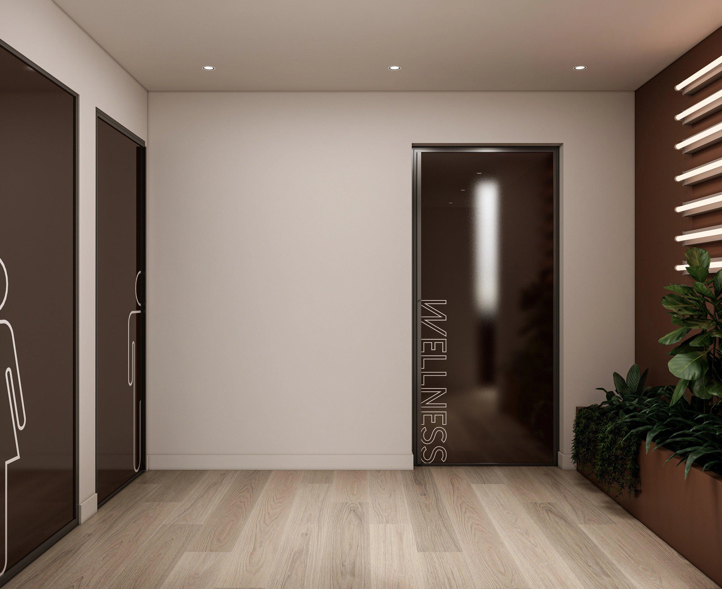 अट्टिका, ग्रीस में एक आधुनिक आवासीय परिसर के अपार्टमेंट