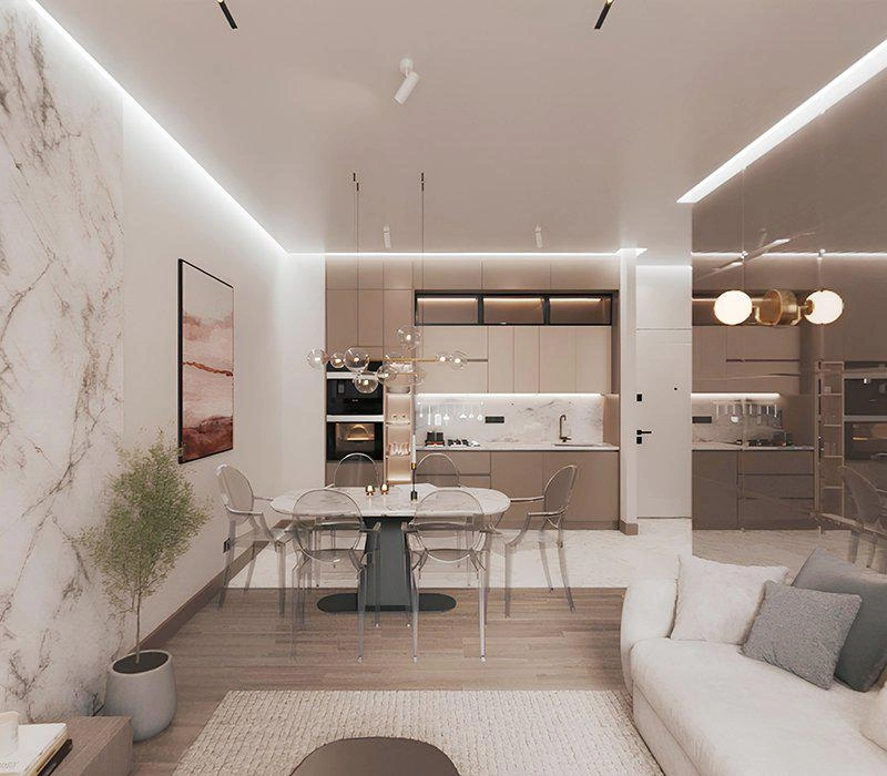 Apartments in a modern residential complex in Istanbul, Turkiye