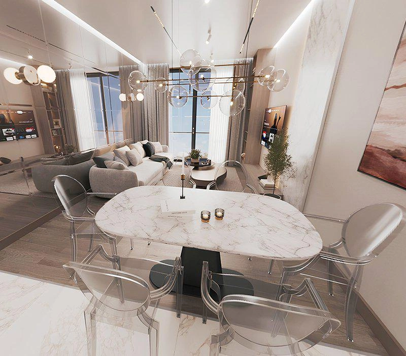 Apartments in a modern residential complex in Istanbul, Turkiye