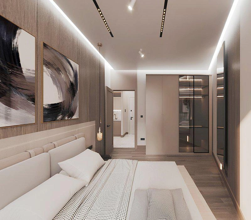 Apartments in a modern residential complex in Istanbul, Turkiye