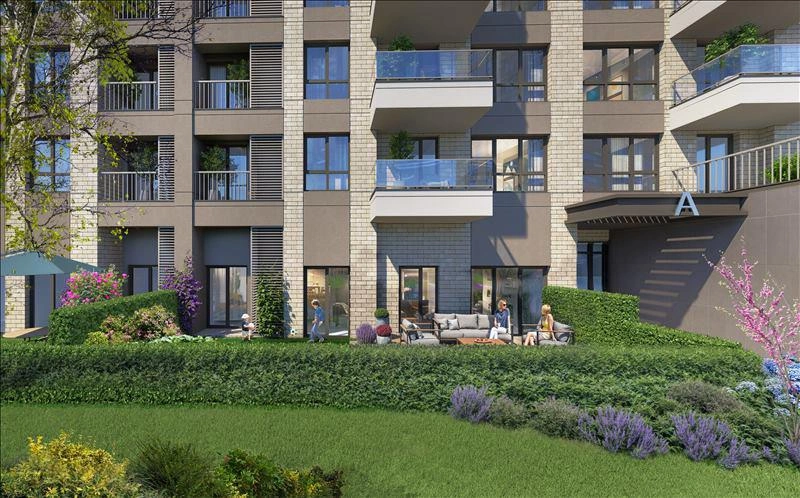 Apartments in a modern residential complex in Maltepe, Istanbul, Turkey