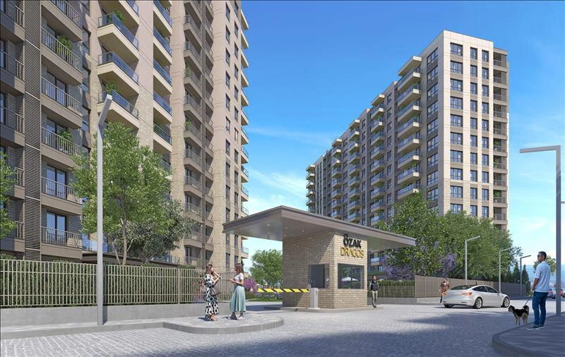 Apartments in a modern residential complex in Maltepe, Istanbul, Turkey