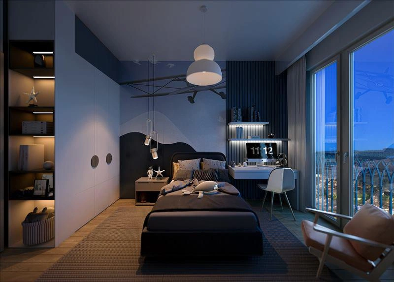 Apartments in a new residential complex in Istanbul, Turkey