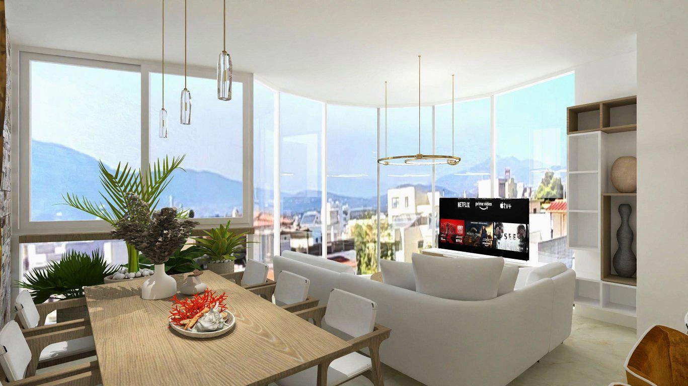 Apartments in a modern residential complex in Attica, Greece