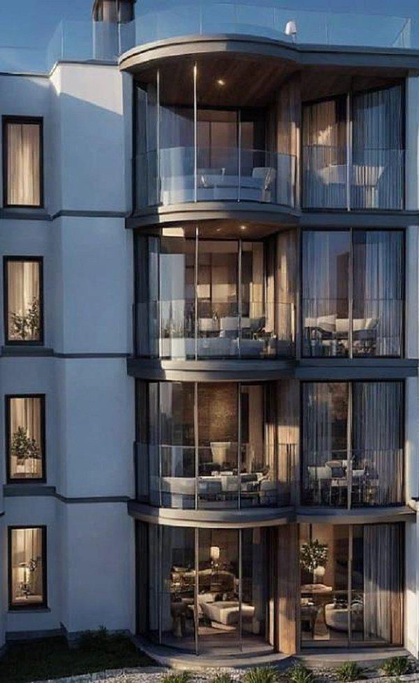 Apartments in a modern residential complex in Attica, Greece