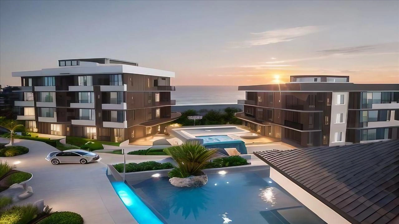 Apartments in a modern residential complex in Paphos, Cyprus