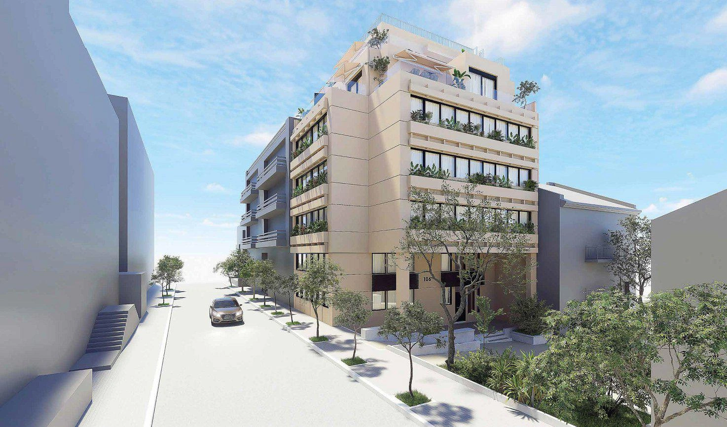 Apartments in a modern residential complex in Attica, Greece