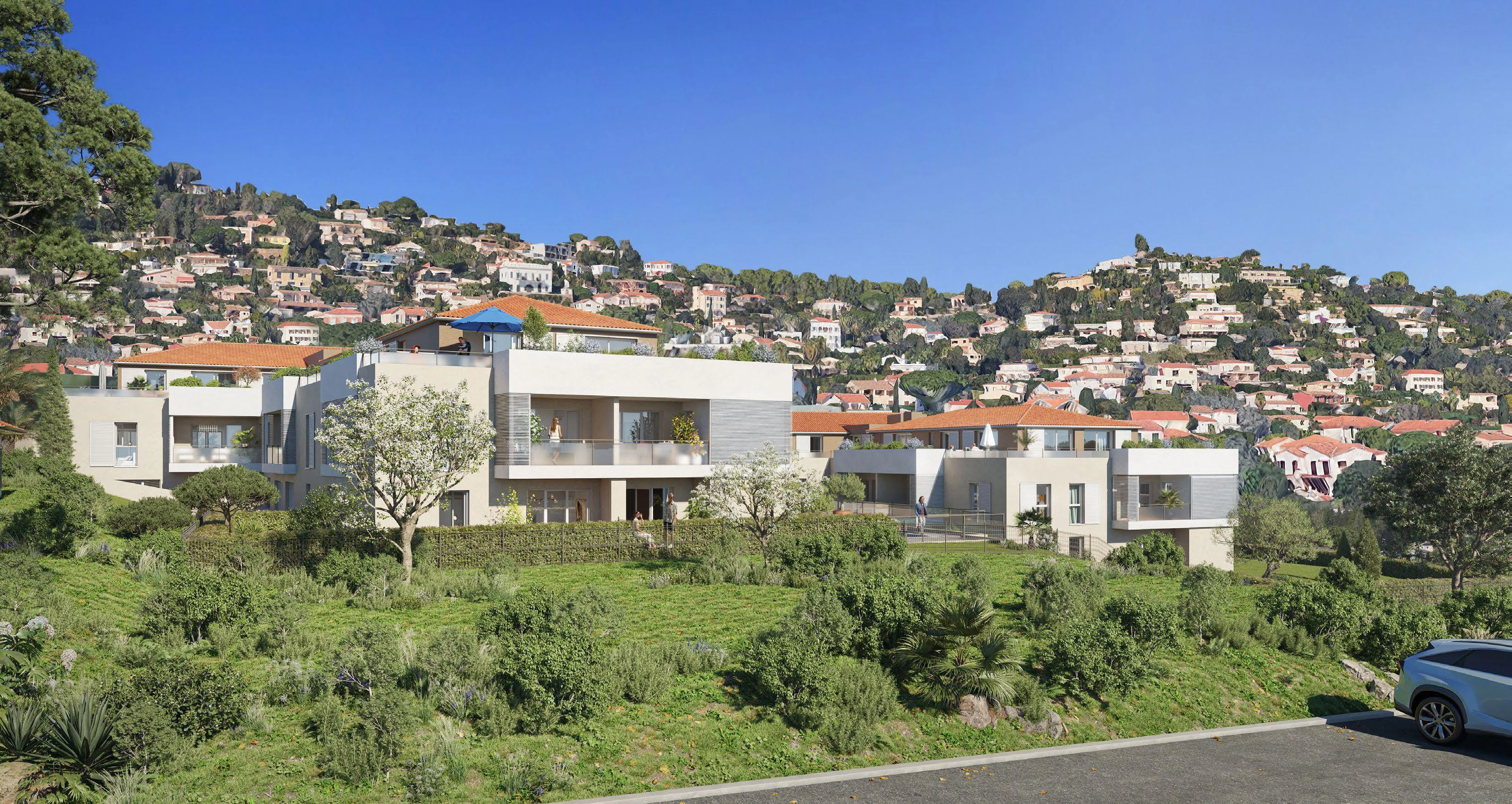 位于法国普罗旺斯-阿尔卑斯-蔚蓝海岸的现代住宅综合体公寓