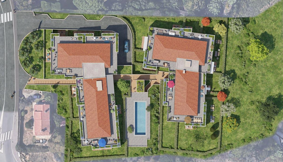 位于法国普罗旺斯-阿尔卑斯-蔚蓝海岸的现代住宅综合体公寓