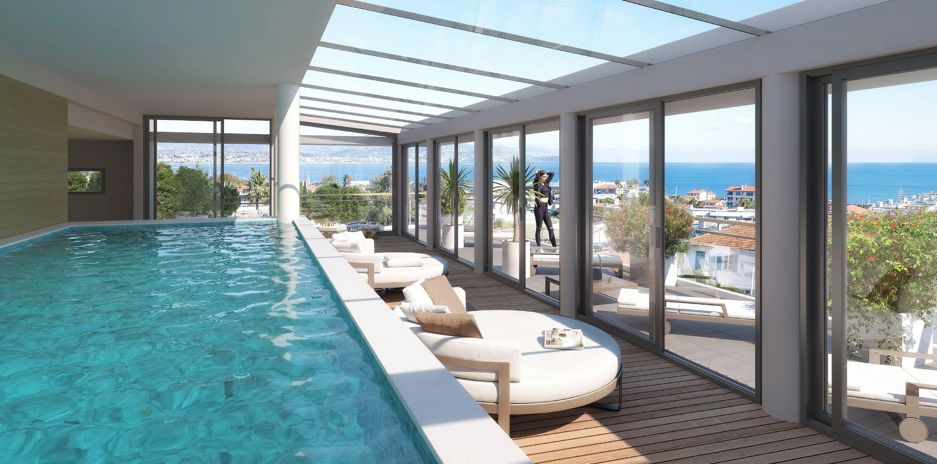 法国普罗旺斯-阿尔卑斯-蔚蓝海岸的现代住宅综合体公寓