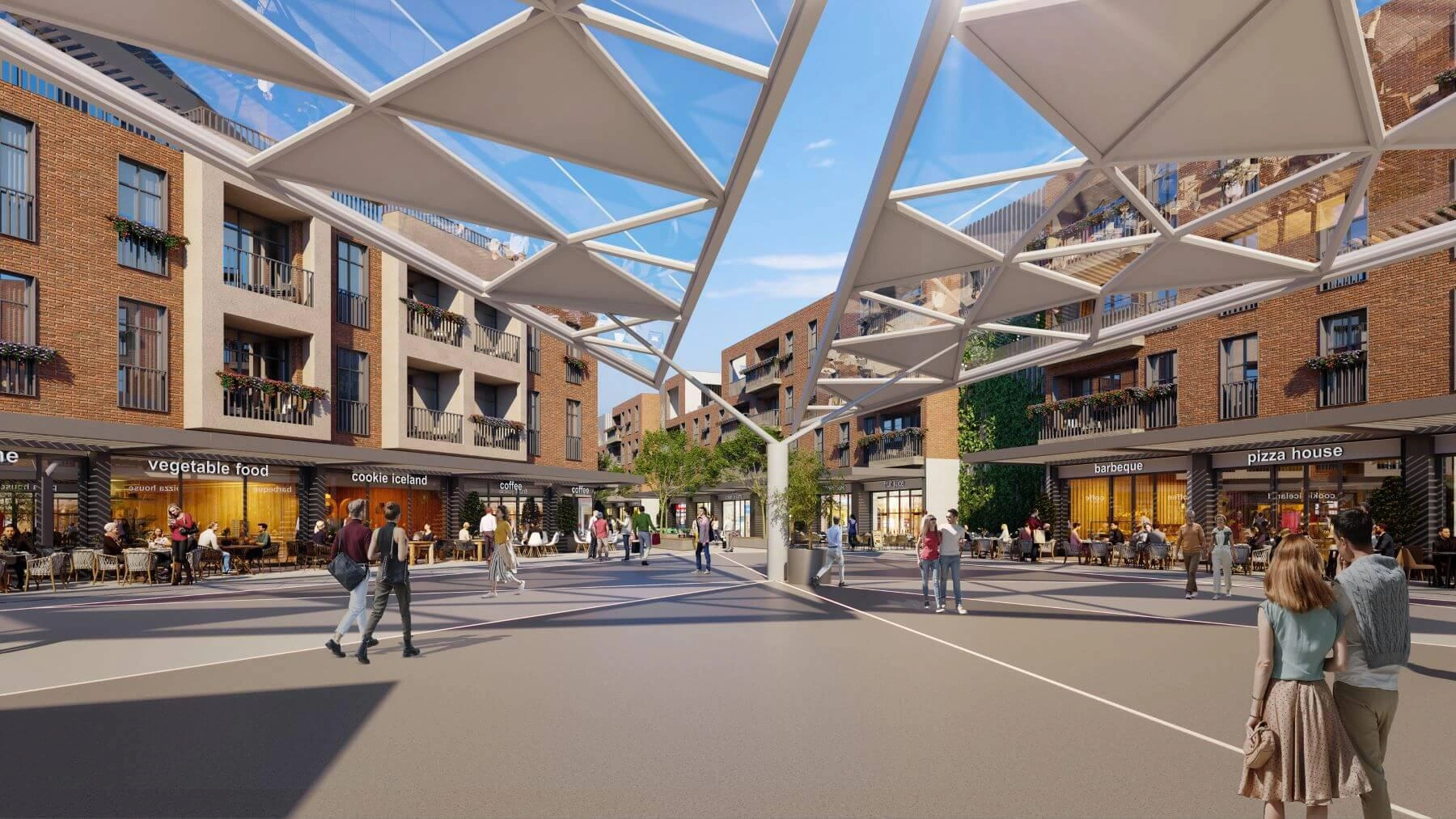 位于土耳其伊斯坦布尔Zeytinburnu现代住宅小区内的公寓