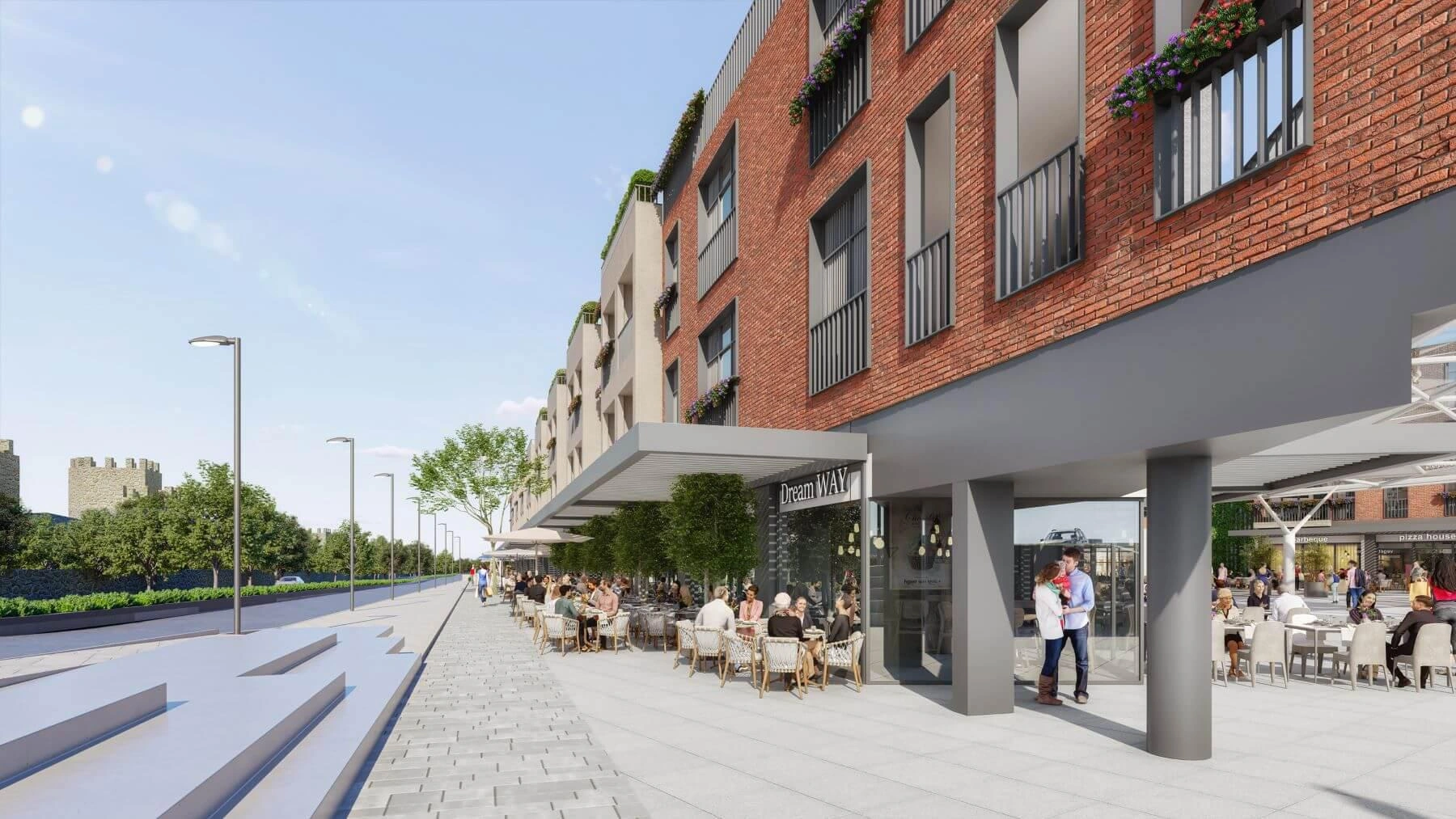 位于土耳其伊斯坦布尔Zeytinburnu现代住宅小区内的公寓