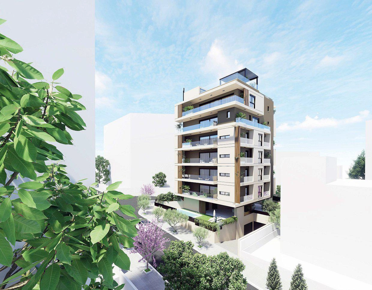 그리스 아티카 주거 단지 내 아파트