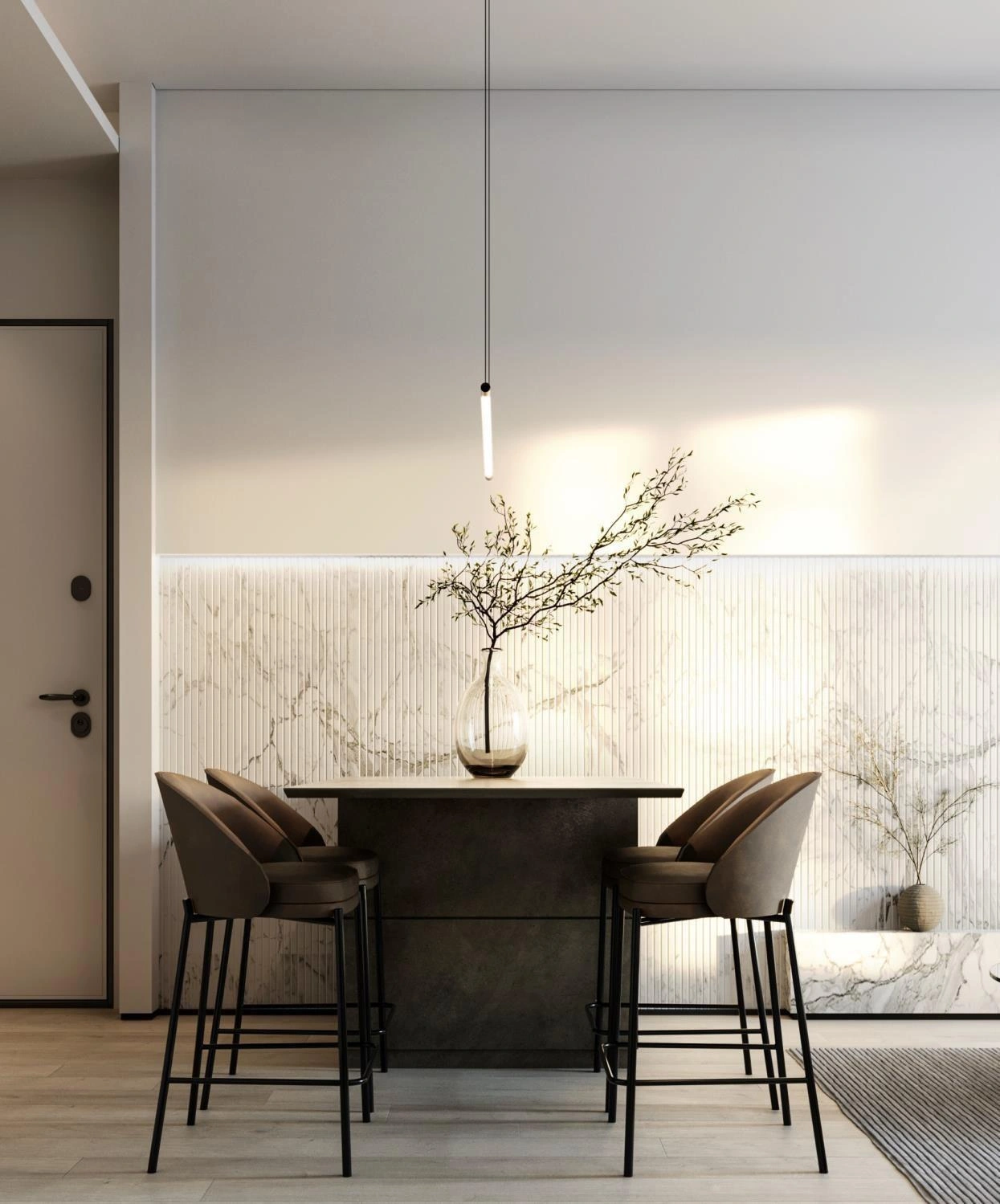 एटिका, ग्रीस में आधुनिक आवासीय कॉम्प्लेक्स के अपार्टमेंट