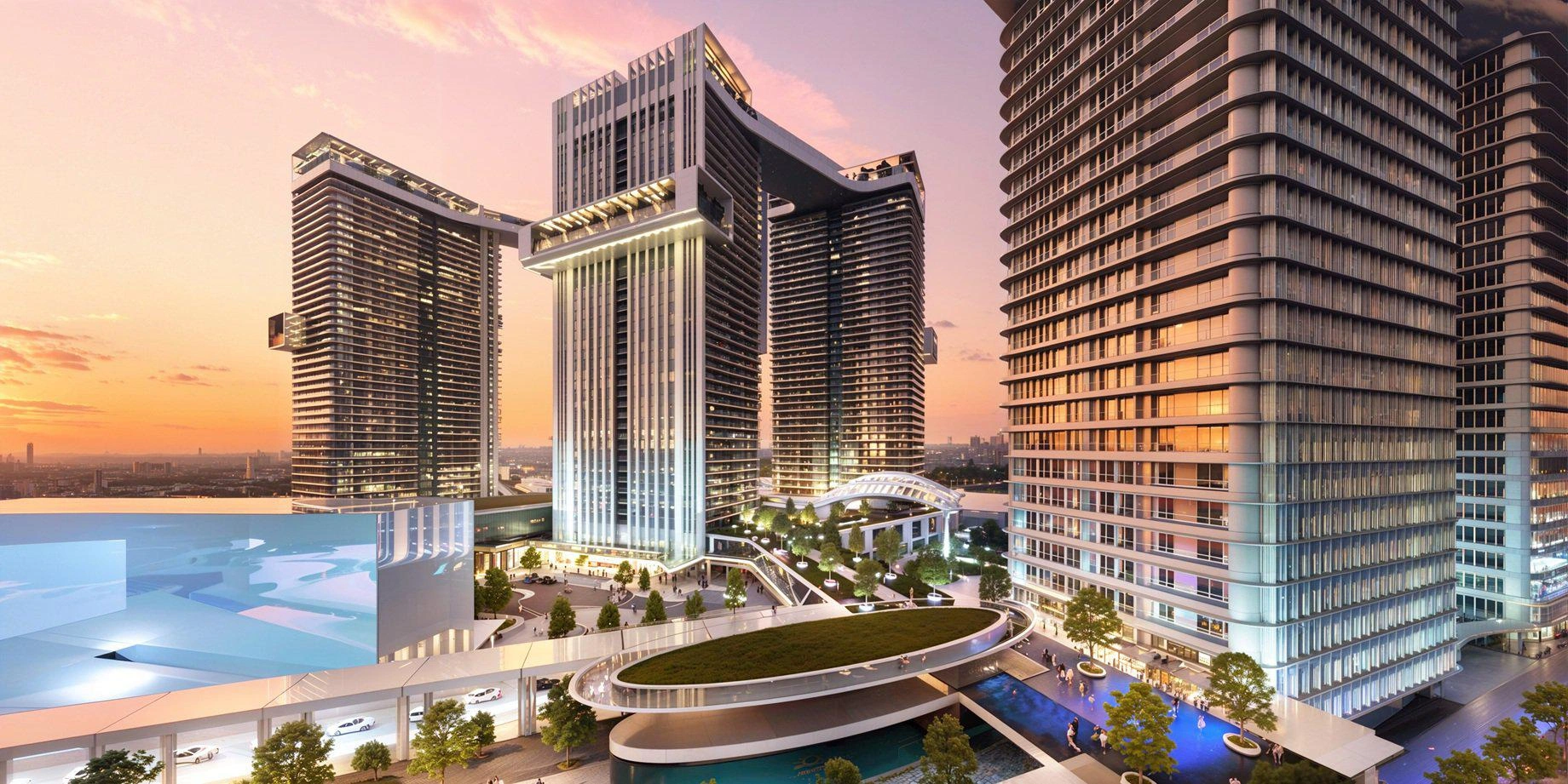 آپارتمانها در یک مجتمع مسکونی مدرن در استانبول، ترکیه