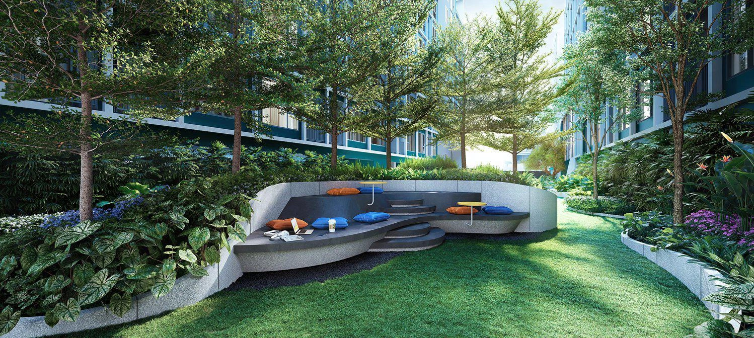 شقق في مجمع سكني في بانكوك، تايلاند