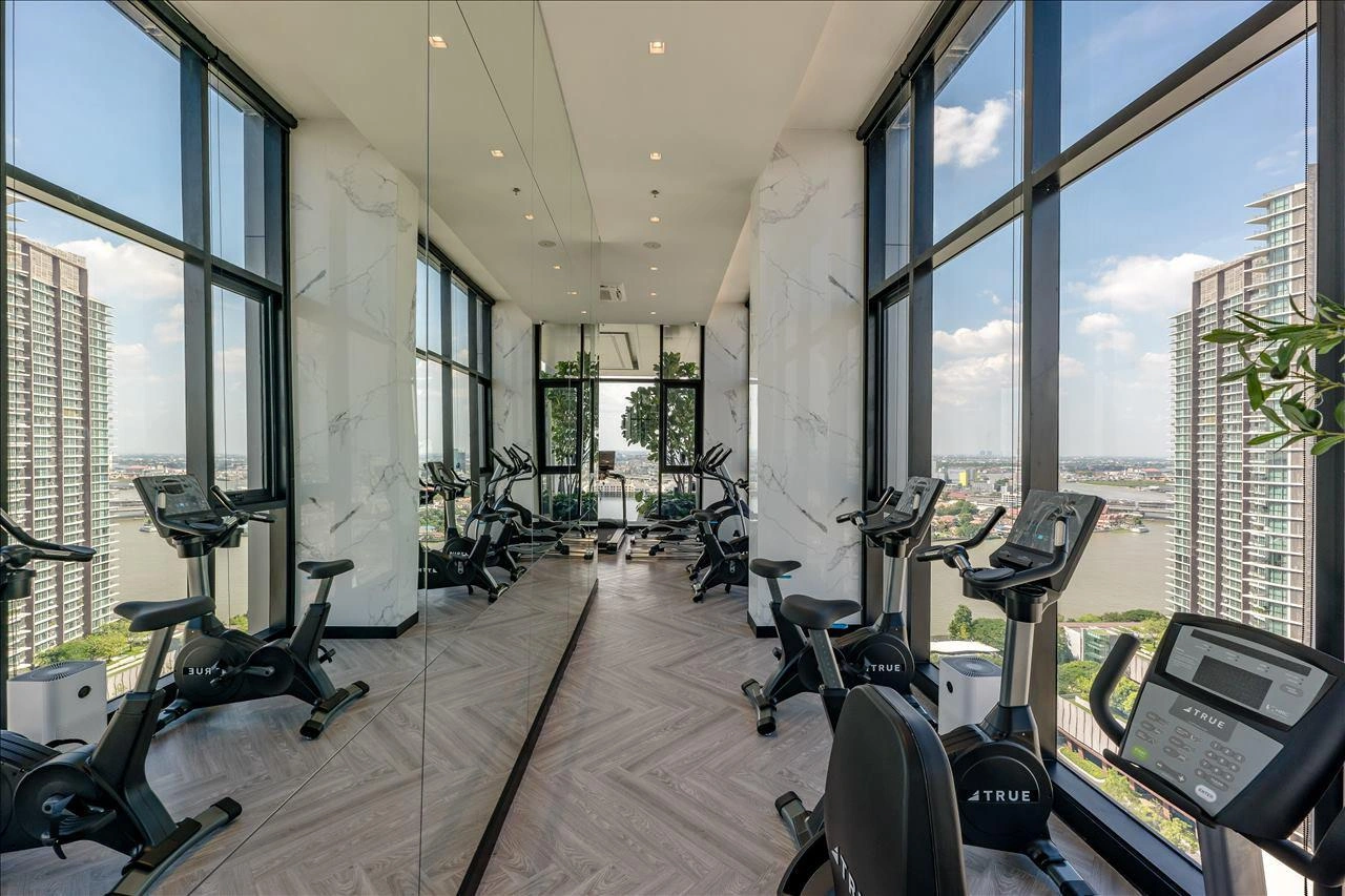 Apartments in a modern residential complex in Bangkok, Thailand