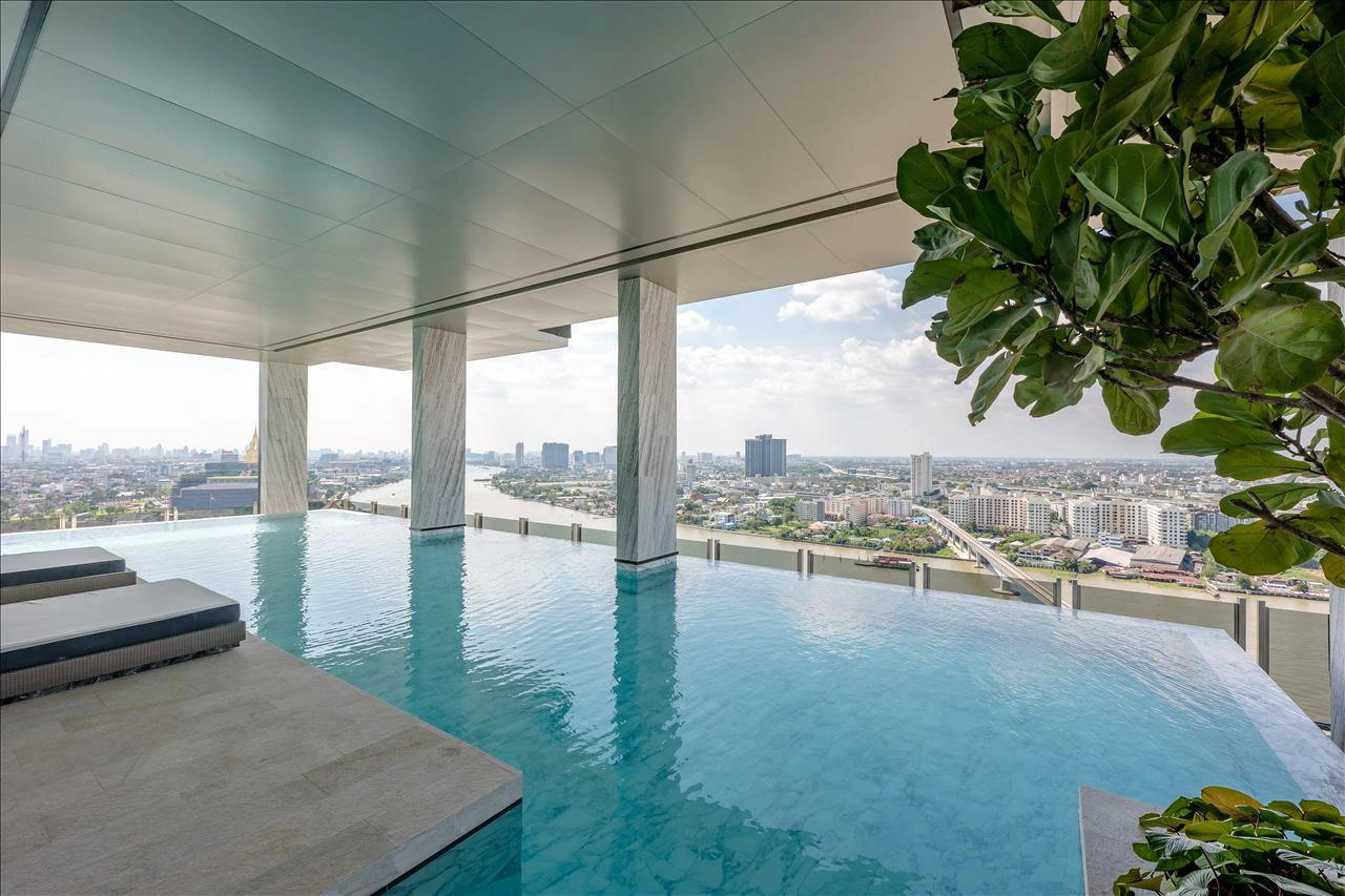 Apartments in a modern residential complex in Bangkok, Thailand