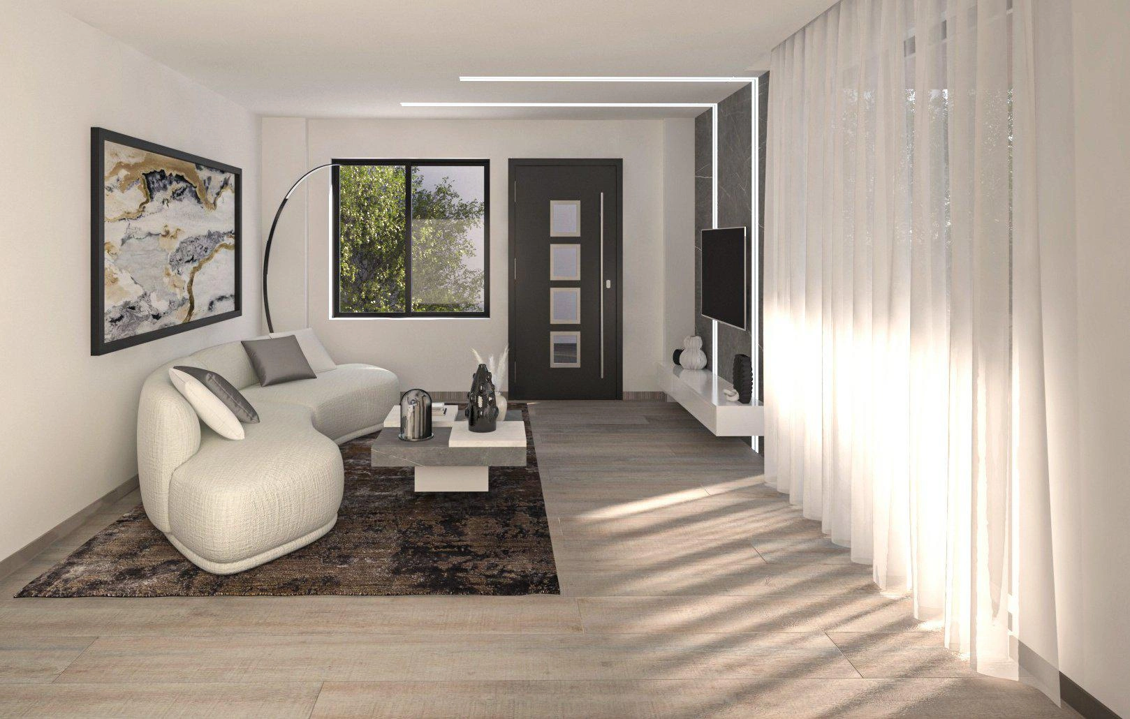 Apartments in a modern residential complex in Paleo Faliro, Attica, Greece