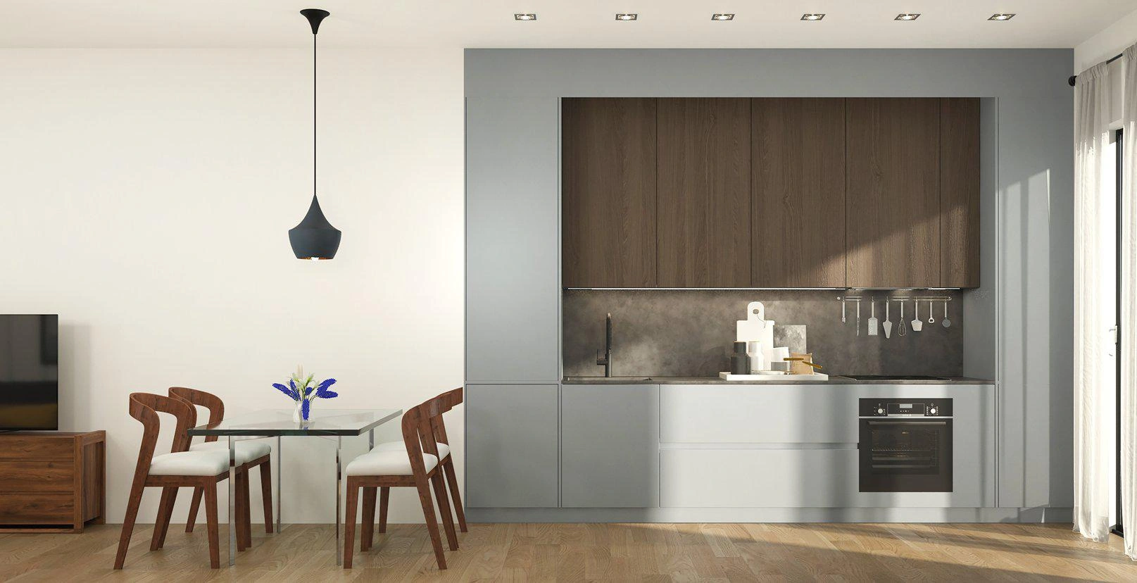 Apartments in a modern residential complex in Paleo Faliro, Attica, Greece