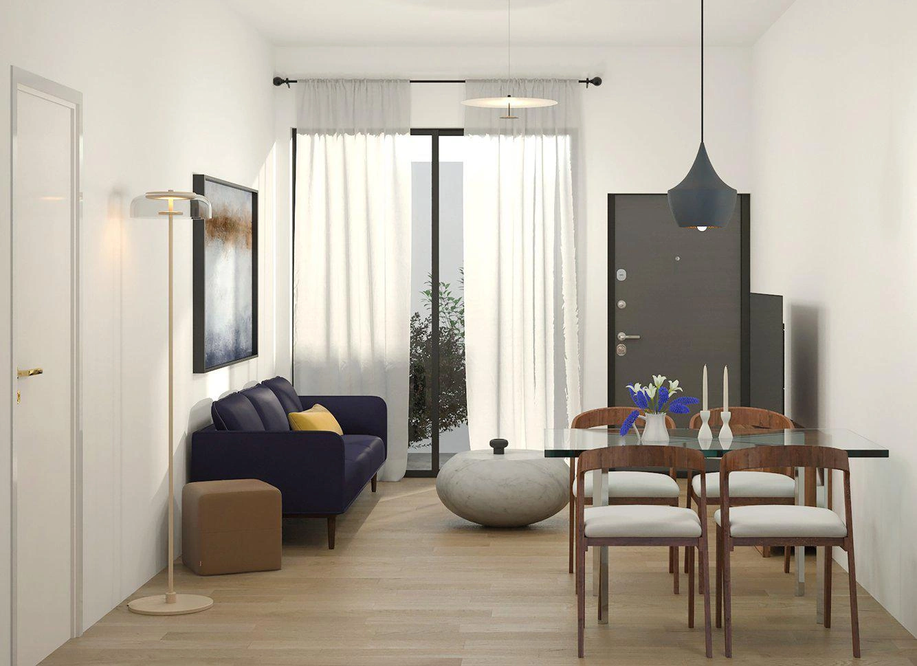 Apartments in a modern residential complex in Paleo Faliro, Attica, Greece